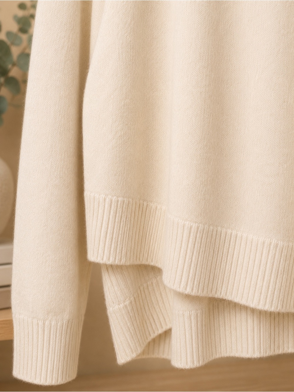 Ann Taylor Cream Turtleneck Sweater - Soft Relaxed Knit-like new no tags ✨✨✨ - Picture 4 of 4